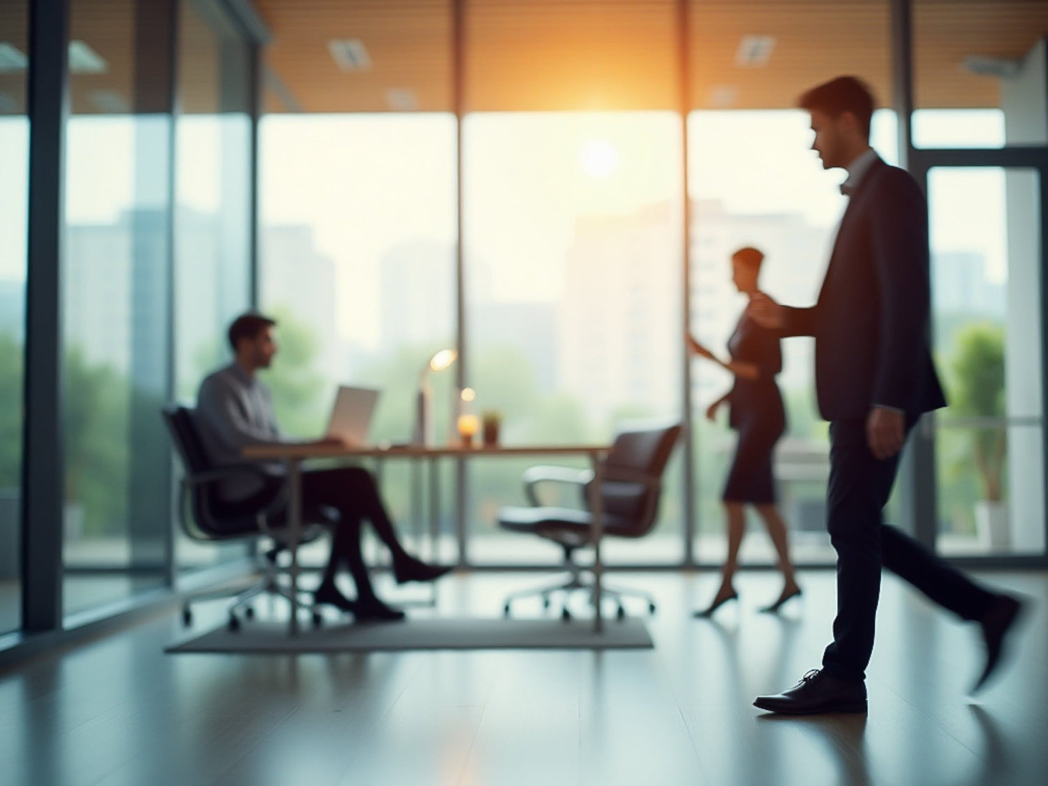 PMTemplate office environment showing professional project management team collaboration